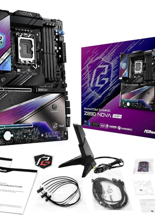 ASRock Intel Core Ultra Z890 Nova WiFi 7 Phantom Gaming ATX Motherboard Thunderbolt LGA1851 RL-ILM DDR5 9200 MHZ 256 GB
