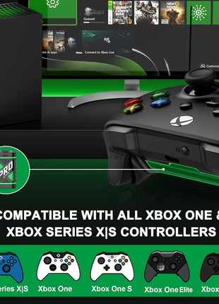 Upgraded Charger for Xbox One Controller Battery Pack with Four USB C Xbox Rechargeable Battery Pack Series X|S, One S/One X/Elite Controller Charger Station Accessories
