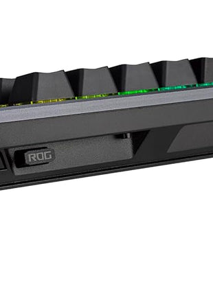 ASUS ROG Azoth Wireless Mechanical Gaming Keyboard 75% TKL, Tri-Mode Connectivity, Hot Swappable Pre-lubed ROG NX Storm Clicky Switches, PBT Keycaps, RGB, OLED Display, PC/Mac Support - Black