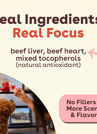Pupford Freeze Dried Training Treats for Dogs & Puppies, 475+ Three Ingredient Bites (Beef Liver, 4 oz)