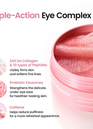 BIODANCE Collagen Peptide Eye Patches, Anti Wrinkle & Smile Line Patches for Face, Under Eye Mask for Fine Lines & Eye Bags, Travel Essentials & Self Care Gifts for Women, Korean Skin Care (60 Count)