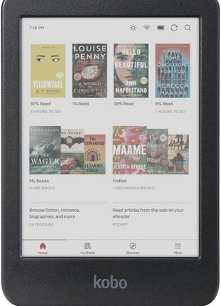 Kobo Clara Colour | Colour eReader | 6 inch Glare-Free Colour E Ink KaleidoTM 3 Display | Dark Mode Option | Waterproof | Audiobooks | 16GB of Storage | Black