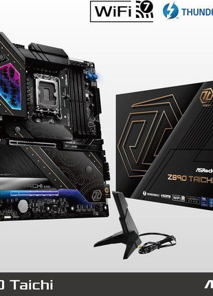 ASRock Z890 Taichi Intel Core Ultra LGA1851 RL-ILM DDR5 9600 MHz 256 GB ATX Motherboard Thunderbolt Wi-Fi 7 PCIe 5.0 M.2