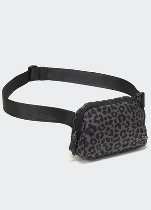 Pander Nylon Fanny Pack for Women, Two-Way Zipper Crossbody Bag