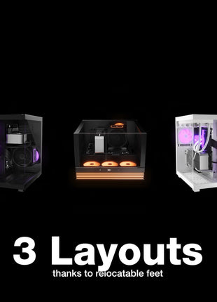 be quiet! Light Base 600 LX Black PC Case | Fully Windowed Front and Side Panel | Dual Chamber | ARGB LED Strip | 4 Light Wings LX 120mm PWM Fans | Inverted and Horizontal Layout Customizable | BGW67