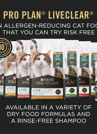 Purina Pro Plan Allergen Reducing, High Protein Cat Food, LIVECLEAR Chicken and Rice Formula