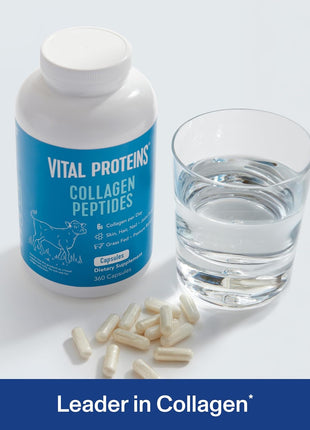 Vital Proteins Collagen Peptides Capsules for Women, Collagen Supplement 360 Capsules | Collagen Peptides Capsules, Supports Hair Skin & Nails, Easy Daily Supplement, 60 Servings