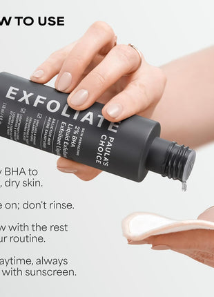 Paula's Choice SKIN PERFECTING 2% BHA Liquid Exfoliant with Salicylic Acid, Facial Polish for Pores, Wrinkles & Fine Lines, Suitable for Blackhead-Prone Skin, Fragrance-Free