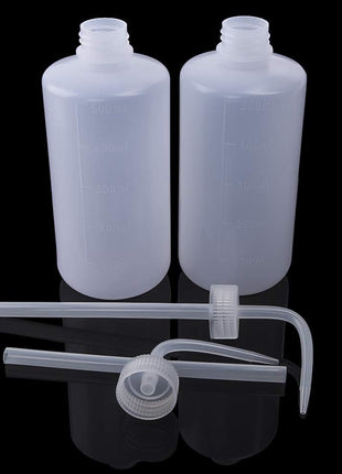 DONSTRAW Wash Bottle 2pcs 250ml/8oz Safety Bottles Watering Tools, Economy Plastic Squeeze with Narrow Mouth Scale Labels for Medical Succulent Cleaning Washing