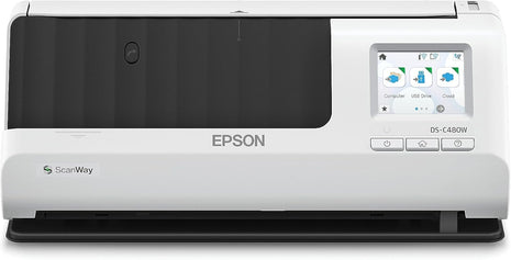 Epson DS-C480W Wireless Duplex Compact Desktop Document Scanner with Auto Doc Feeder (ADF)