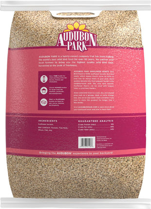 Audubon Park Sunflower Hearts Wild Bird Seed for Outside Feeders, 15-lb. Bag