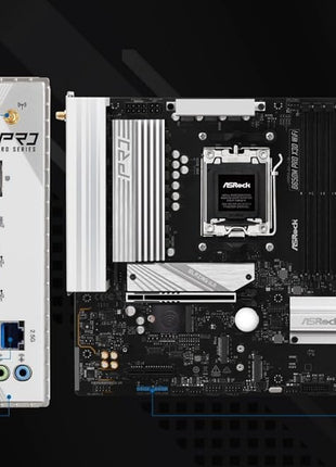 ASRock B650M Pro X3D WiFi AMD AM5 Micro-ATX Motherboard, Supports AMD Ryzen 9000/8000/7000 Series Processors, DDR5 8000+ (OC), PCIe 5.0, 2.5G LAN, WiFi 6E, 8+2+1 Power Phase