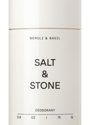 Salt & Stone Aluminum Free Deodorant | Extra Strength 48 Hour Protection for Women & Men | Made with Seaweed Extracts, Niacinamide & Prebiotics | Santal & Vetiver