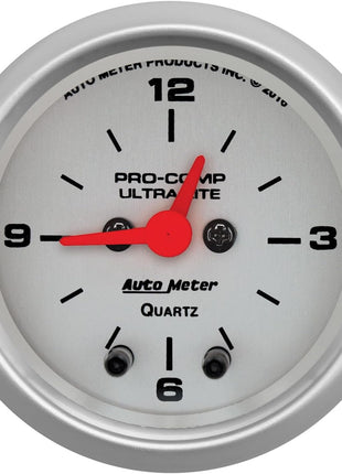 Auto Meter 4385 Ultra-Lite Clock, 2.3125 in.