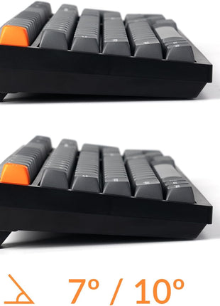 Keychron K8 Max QMK Wireless Custom Mechanical Keyboard, Hot Swappable TKL 80% Layout Bluetooth/2.4G/USB-C Programmable, Aluminum Frame Super Red Switch NKRO Gaming Keyboard for Mac/Windows