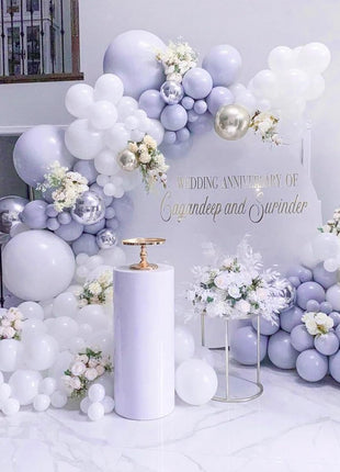 PartyWoo Dusty Blue Balloons, 120 pcs Boho Blue Balloons Different Sizes Pack of 18 Inch 12 Inch 10 Inch 5 Inch Slate for Balloon Garland or Balloon Arch as Party Decorations, Blue F16