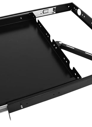 1U Rack Mount Sliding Keyboard Tray Cantilever for Server Data Network Rack | Properly Sized