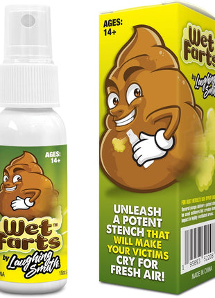 Laughing Smith - Wet Farts - Potent Stink Spray - Extra Strong Stink - Hilarious Gag Gifts & Pranks for Adults or Kids - Prank Stink Stuff - Non Toxic - Smells Like Really 'Bad' Gas