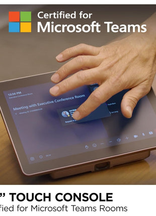 ViewSonic TeamJoin TRS10 Bundle Certified for Microsoft Teams Rooms Includes MPC310-W31-TU Computing Engine mini-PC and MRC1010-TN 10-inch Touch Console with USB-C, HDMI ingest, and Motion Sensor