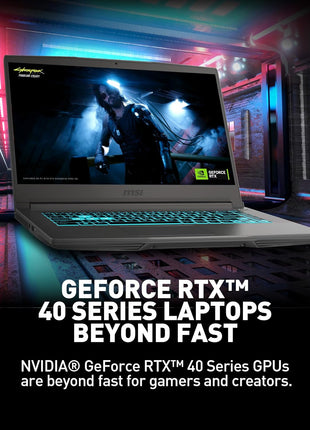 msi Thin A15 15.6 inch 144Hz FHD Gaming Laptop: Ryzen 7-7735HS, NVIDIA Geforce RTX 4050, 16GB DDR5, 512GB NVMe SSD, Cooler Boost 5, Win 11: Black B7VE-214US