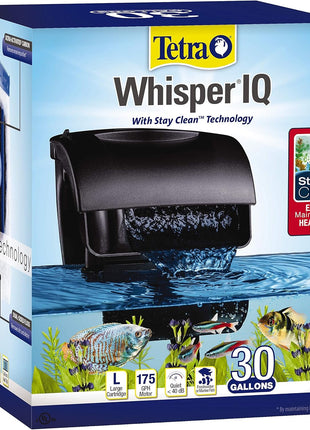 Tetra Whisper IQ Power Filter, 175 GPH, with Stay Clean Technology, 30 Gallons