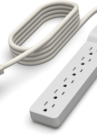 Belkin 6-Outlet Surge Protector Power Strip, 6ft Cord, 360° Rotating Plug - 1080 Joules Protection