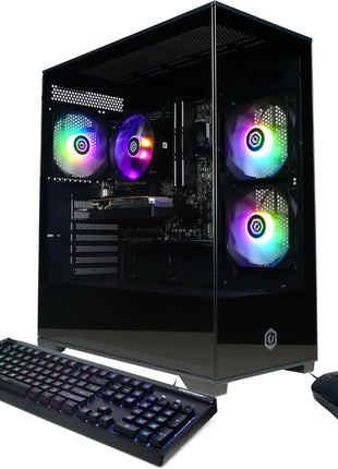 CYBERPOWERPC Gamer Master Gaming PC, AMD Ryzen 5 5500 3.6GHz, Radeon RX 6400 4GB, 16GB DDR4, 500GB PCIe Gen4 SSD, WiFi Ready & Windows 11 Home (GMA3100A)
