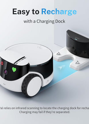 Enabot EBO ROLA PetPal Mobile 2.5K Pet Camera Robot with Treat Dispenser | Whole-Home Mobility, Two-Way Talk, Night Vision, Auto-Recharge, Interchangeable Modular Design