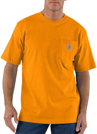 Carhartt Mens Loose Fit Heavyweight Short-Sleeve Pocket T-Shirt Work Utility t Shirts, Black, Large US
