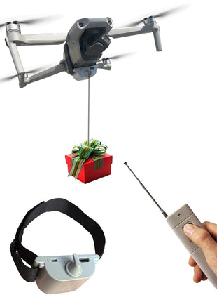 Universally Drone Airdrop System Release Device Payload Delivery Transport Drop, for DJI Mini5 Pro/Mini4/Mini3/Mini2/Air3/Air2/Air2S/Mavic4/Mavic3/ Mavic Series Drone Accessories (Airdropper Device)