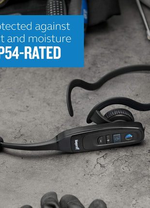 BlueParrott C400-XT Convertible Bluetooth Headset | 96% noise canceling headset for truck drivers; convertible wear styles, 24 hr talk time