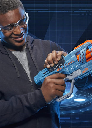 Nerf Elite 2.0 Commander RC-6 Blaster, 12 Elite Darts, 6-Dart Rotating Drum, Tactical Rails, Barrel and Stock Attachment Points