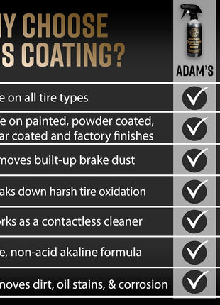Adam's Advanced Graphene Ceramic Spray Coating Kit - 18+ Months Sprayable Graphene Oxide Ceramic Coating for Cars, Boats, RV's & Motorcycle - Adds Extreme Gloss, Depth, Shine & Protection