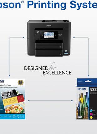 EPSON 822 DURABrite Ultra Ink High Capacity Black & Standard Color Cartridge Combo Pack (T822XL-BCS) Works with WorkForce Pro WF-3820,3823, 4820, 4830, 4833, 4834
