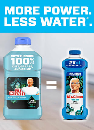 Mr. Clean 2X Concentrated Multi Surface Cleaner with Unstopables Fresh Scent 41 fl oz