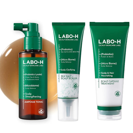 LABO.H Scalp Tonic, Scrub and Capsule Treatment TRIO