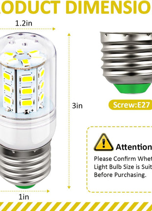 Sanyasi 5304511738 LED Light Bulb Refrigerator for Frigidaire Electrolux Refrigerator PS12364857 AP6278388 Refrigerator Parts & Accessories Wattage:3.5w