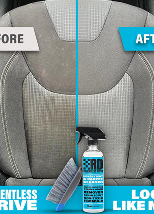 Car Interior Carpet & Upholstery Seat Cleaner — Safe for All Cars — for Carpets, Seats, Floor Mats, Home, Office & More — 16oz Cleaner Kit