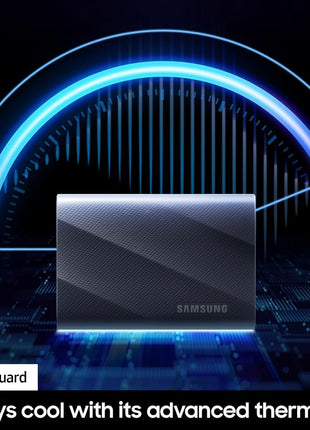 Samsung T9 Portable SSD 2TB, USB 3.2 Gen 2x2 External Solid State Drive, Seq. Read Speeds Up to 2,000MB/s for Gaming, Students and Professionals, MU-PG2T0B/AM, Black