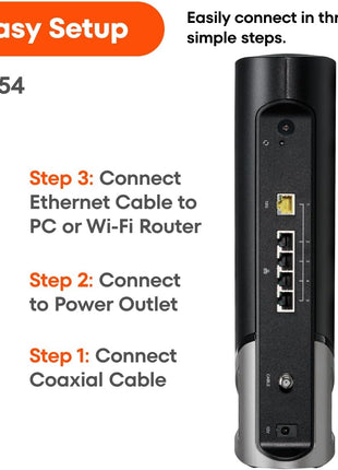 ARRIS Surfboard G54 DOCSIS 3.1 Multi-Gig Modem & Wi-Fi 7 Router | BE18000