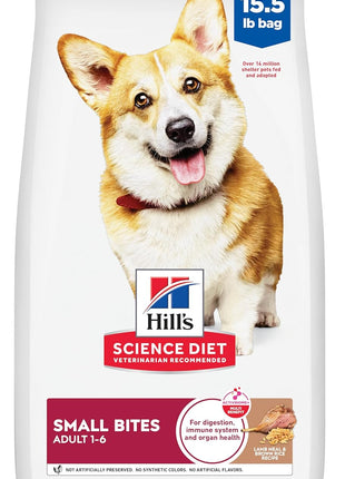 Hill's Science Diet Adult 1-6 Small Bites Dry Dog Food, Chicken & Barley, 5 lb. Bag