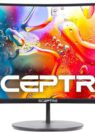 Sceptre Curved 24-inch Gaming Monitor 1080p R1500 98% sRGB HDMI x2 VGA Build-in Speakers, VESA Wall Mount Machine Black (C248W-1920RN Series)