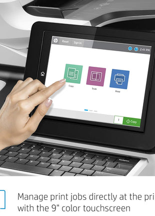 HP LaserJet Enterprise Flow MFP M634h Monochrome All-in-One Printer with Built-in Ethernet & 2-Sided Printing (7PS95A)
