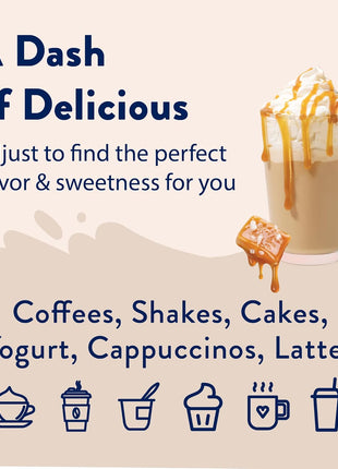Jordan's Skinny Syrups Salted Caramel Naturally Sweetened, 0 calorie, 0 Sugar, No Artificial Flavors 12.7 Fl Oz