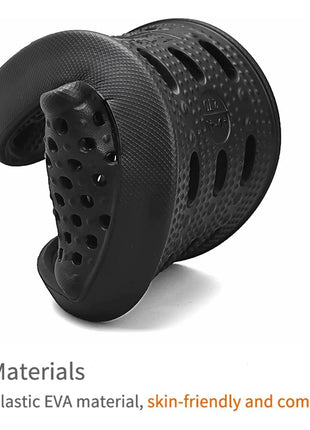 Xomiboe Shower Shoes Men Shower Slippers Women Non Slip Flip Flops Bathroom for College Dorm Room Essentials Sandals Slides With Holes Students Boys Girl Gym (Black,EU44-45)