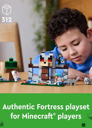 LEGO Minecraft The Wolf Stronghold Fortress Playset, Video Game Toy for Boys and Girls, Action Packed Castle Building Set with Minifigures, Minecraft Toy Gift for Kids Ages 8 and Up, 21261