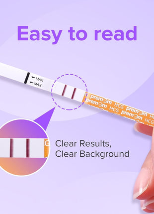 Premom Pregnancy Test Strips- 30 Pack Early Detection Pregnancy Test Kit Powered by Premom Ovulation Predictor iOS and Android APP