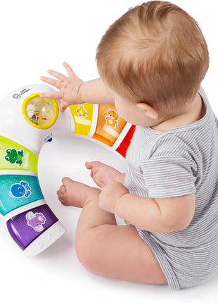 Baby Einstein Glow & Discover Light Bar Musical Toy, Activity Station, Sitting Up and Tummy Time Toy, Color and Animal Learning Toy, Infant Ages 3 Months+