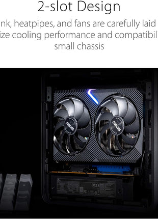 ASUS Dual NVIDIA GeForce RTX 3060 V2 OC Edition 12GB GDDR6 Gaming Graphics Card (PCIe 4.0, 12GB GDDR6 Memory, HDMI 2.1, DisplayPort 1.4a, 2-Slot, Axial-tech Fan Design, 0dB Technology)
