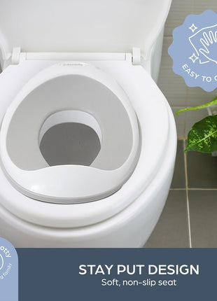 Dreambaby Non-Slip Potty Training Seat, Soft & Comfortable, Easy to Clean, Travel-Friendly, for Toddler Boys and Girls, Fits Round & Oval Toilets | Fits Round & Oval Toilets - Non-slip Toddler Potty Seat - Easy to Clean - Travel-Friendly